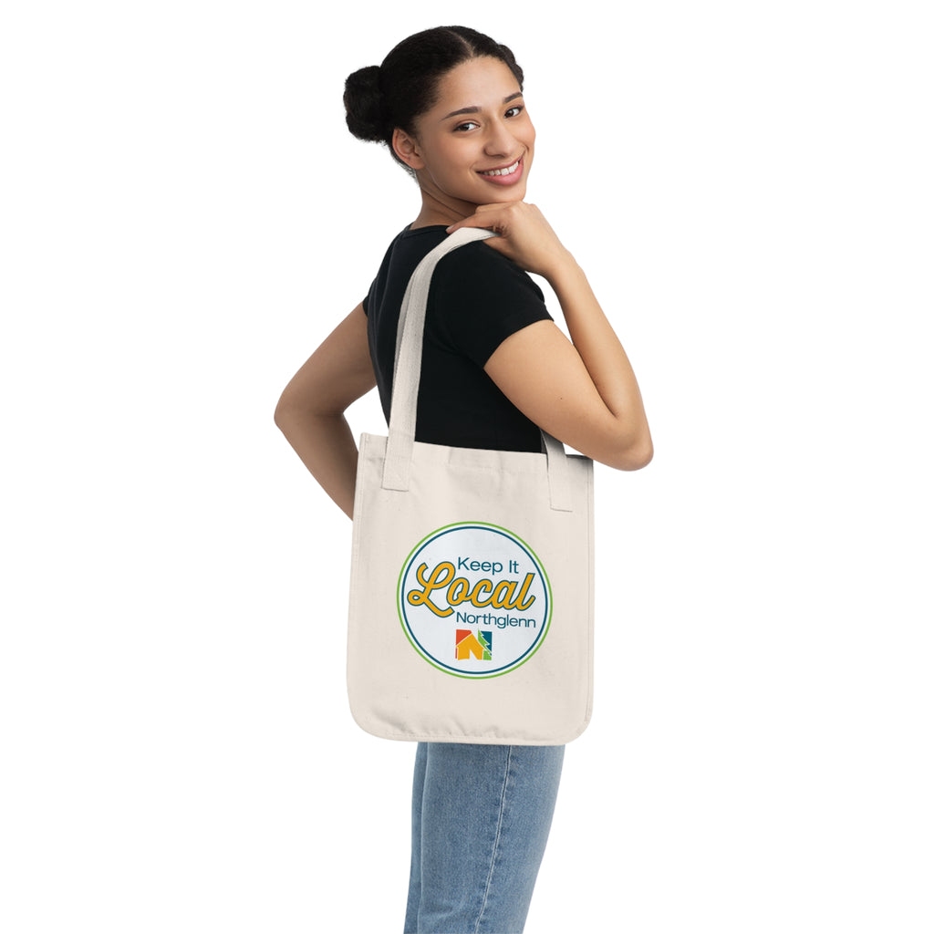 Keep It Local Northglenn Organic Canvas Tote Bag — Eco Reusable Market Bag