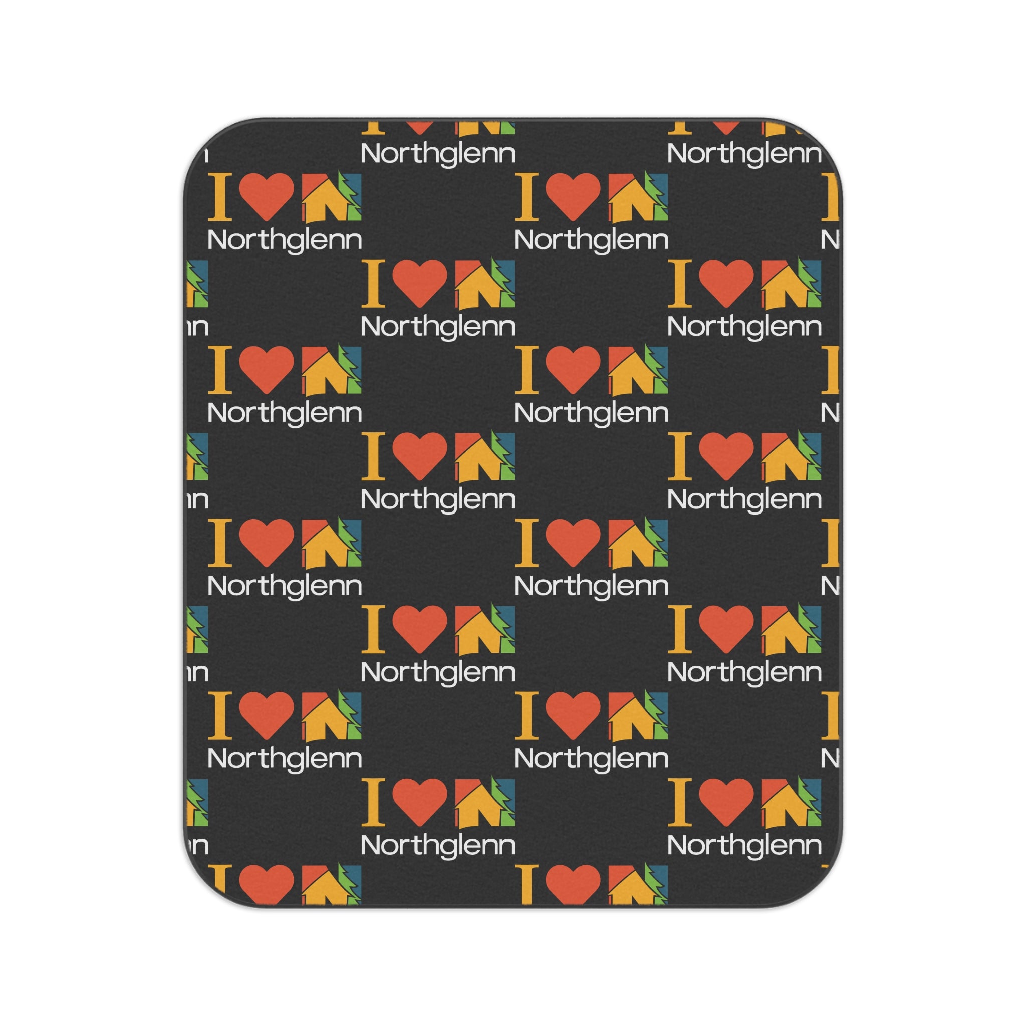 I Love Northglenn Picnic Blanket — Outdoor Beach & Park Blanket with City Love Pattern