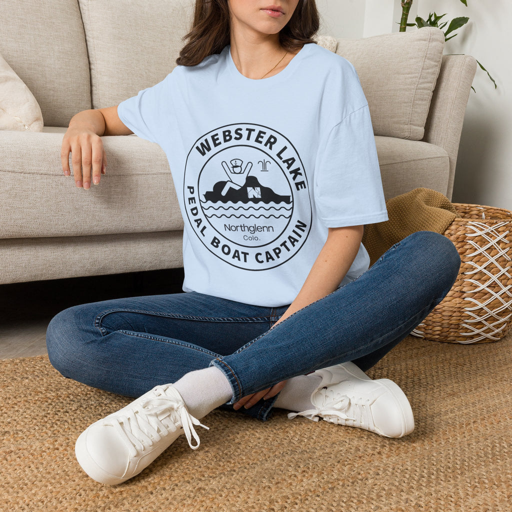 Webster Lake Pedal Boat Captain T-Shirt — Retro Lakeside Crew Tee