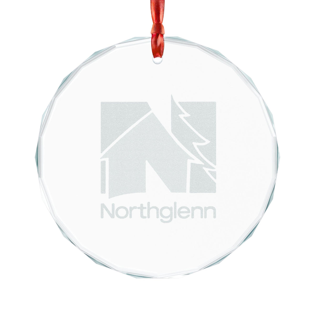 Northglenn Engraved Crystal Ornament