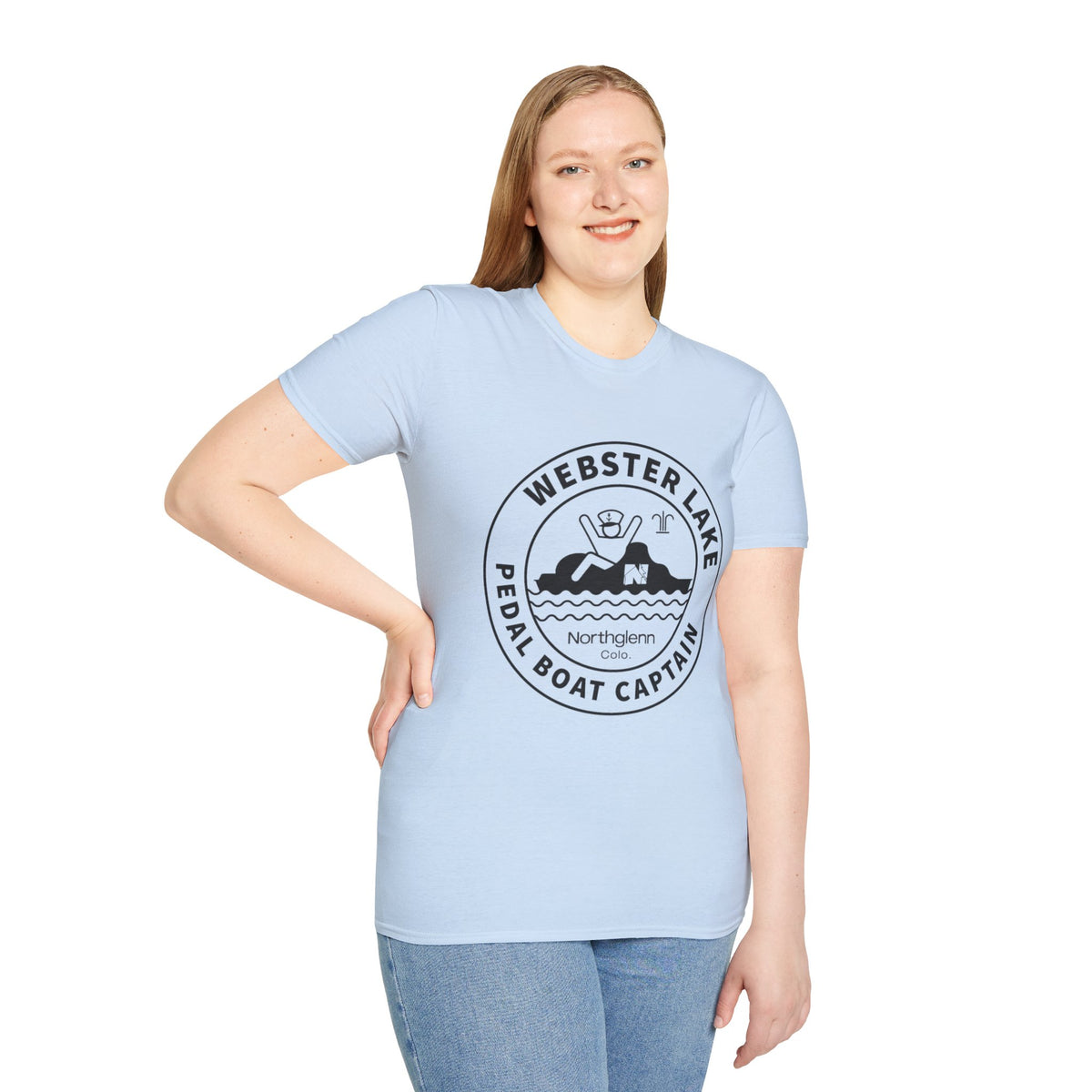 Webster Lake Pedal Boat Captain T-Shirt — Retro Lakeside Crew Tee
