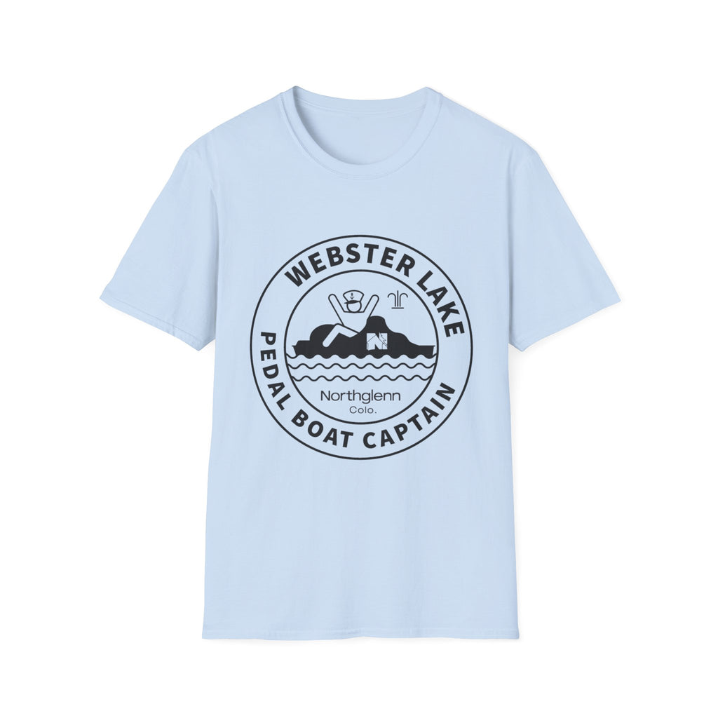 Webster Lake Pedal Boat Captain T-Shirt — Retro Lakeside Crew Tee