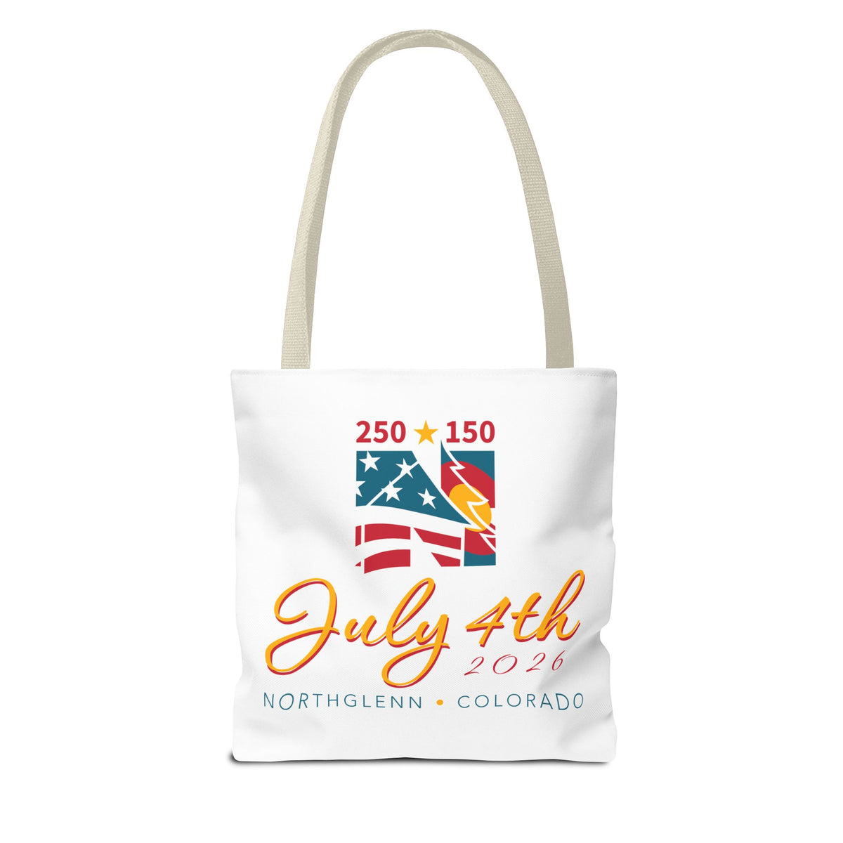 Sesquisemiquincentennial July 4th Tote Bag — Community Market Grocery Shopper