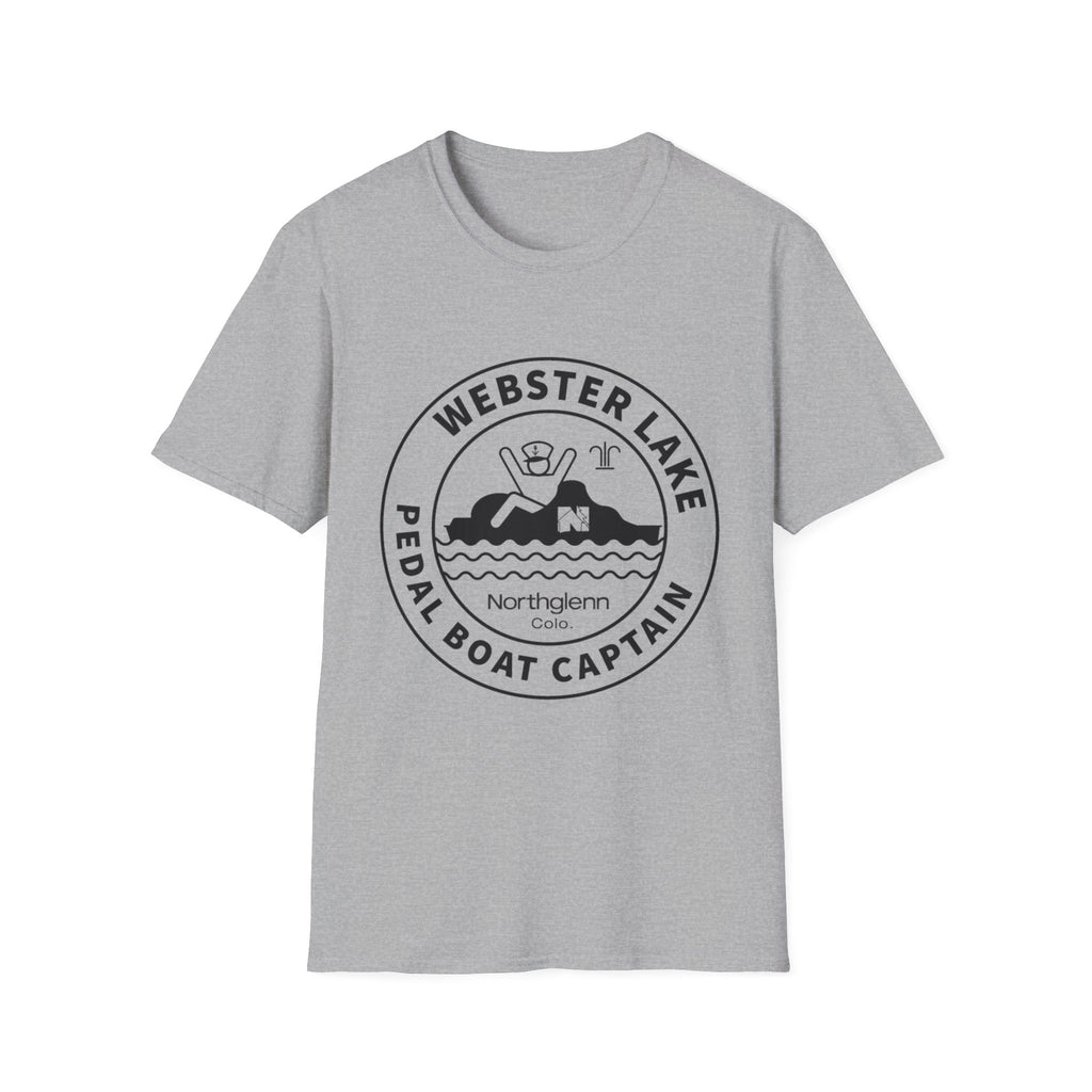 Webster Lake Pedal Boat Captain T-Shirt — Retro Lakeside Crew Tee