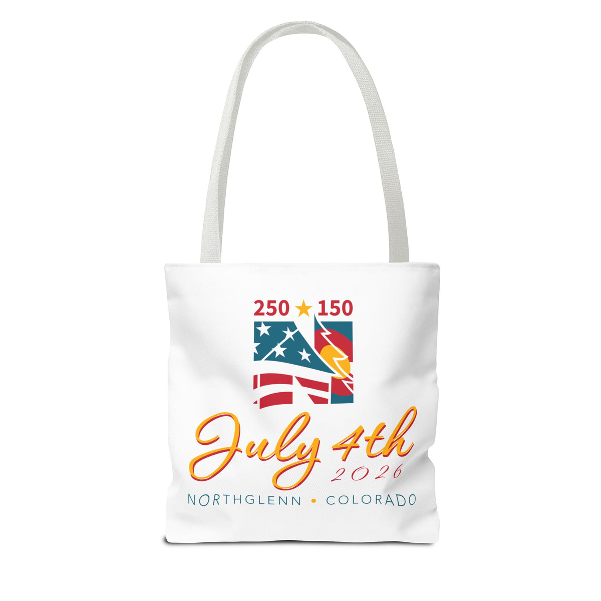 Sesquisemiquincentennial July 4th Tote Bag — Community Market Grocery Shopper