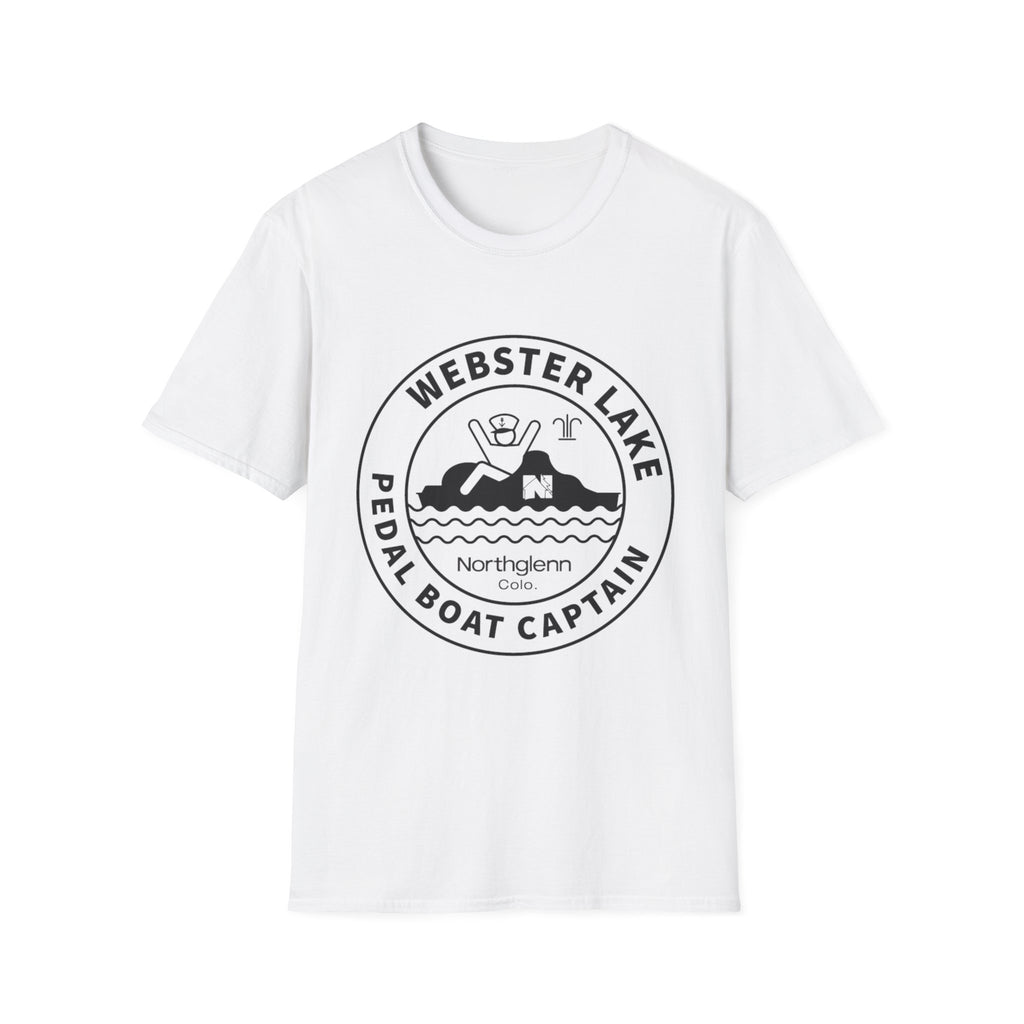Webster Lake Pedal Boat Captain T-Shirt — Retro Lakeside Crew Tee
