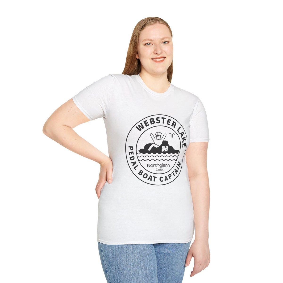 Webster Lake Pedal Boat Captain T-Shirt — Retro Lakeside Crew Tee
