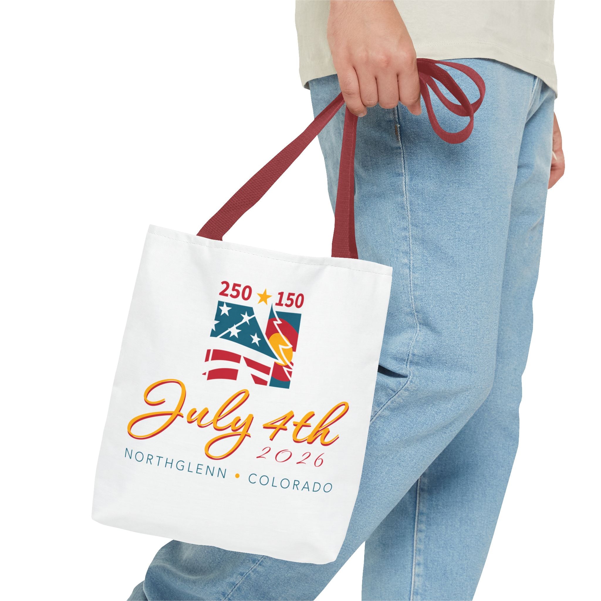Sesquisemiquincentennial July 4th Tote Bag — Community Market Grocery Shopper
