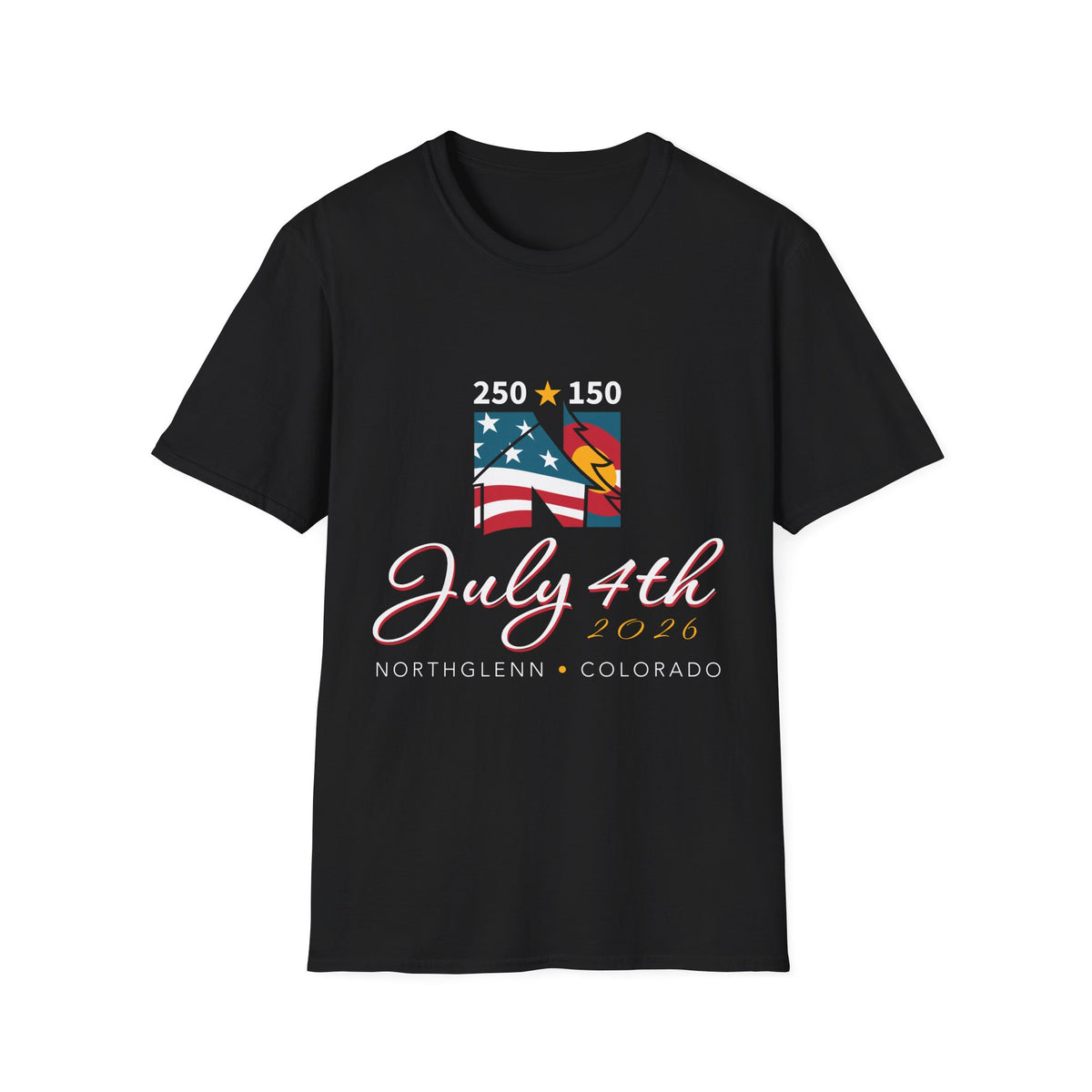 Sesquisemiquincentennial July 4th T-Shirt — Colorful Collectable Tee