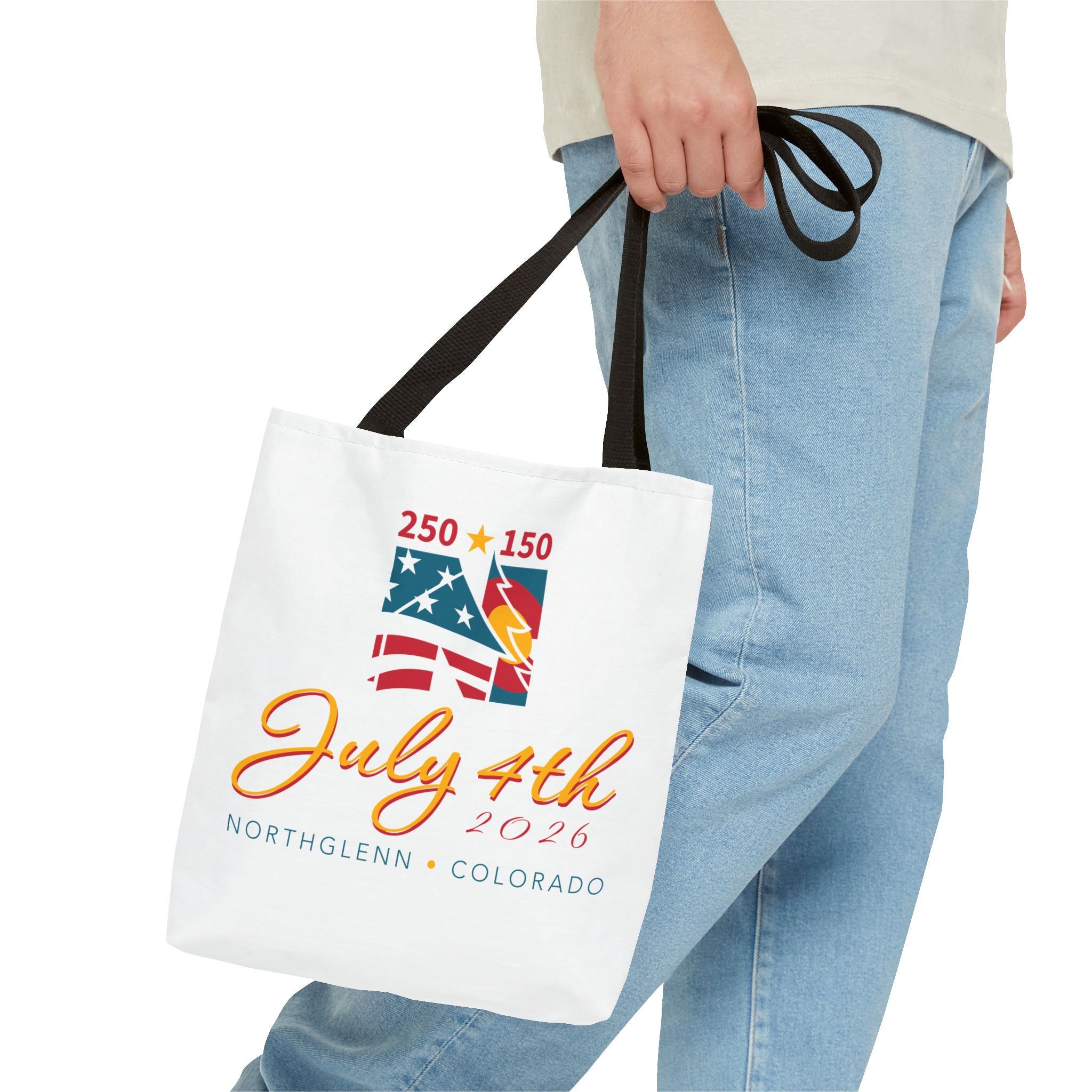 Sesquisemiquincentennial July 4th Tote Bag — Community Market Grocery Shopper